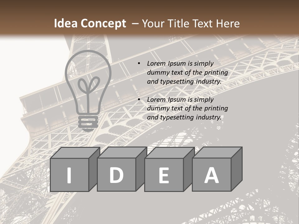 Glass Tasty Spoon PowerPoint Template