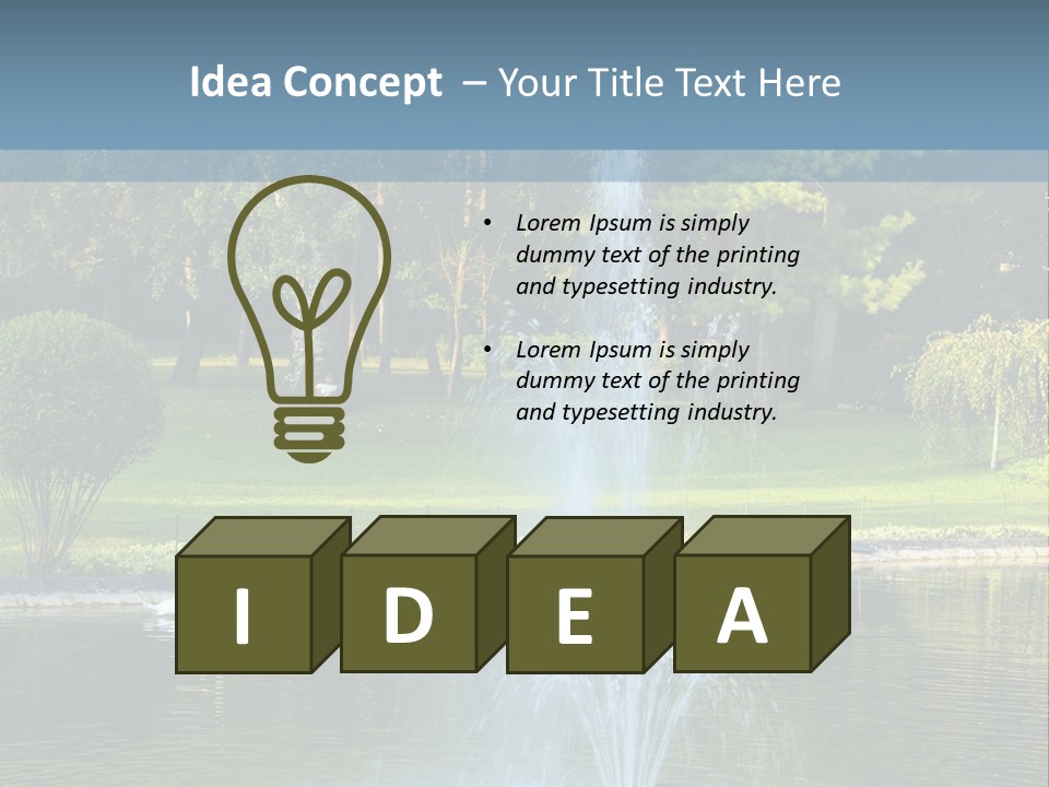 Olive Drop Taste PowerPoint Template