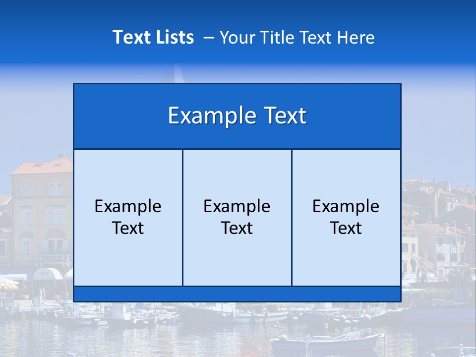 Setting Ingredient Horizontal PowerPoint Template