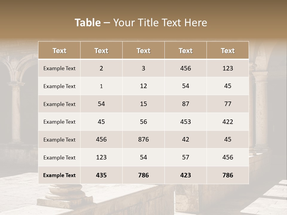 Object Setting Food PowerPoint Template