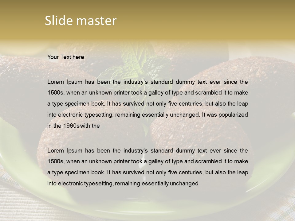 Cuisine Ingredient Drop PowerPoint Template