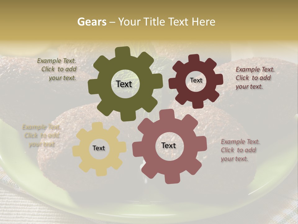 Cuisine Ingredient Drop PowerPoint Template
