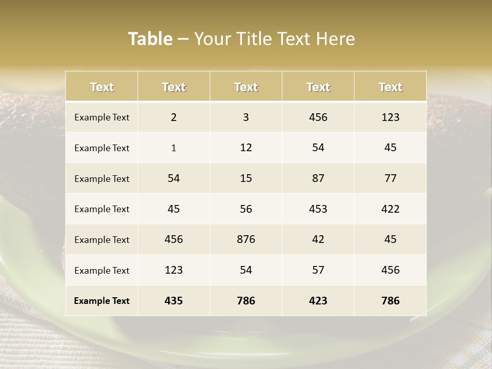 Cuisine Ingredient Drop PowerPoint Template