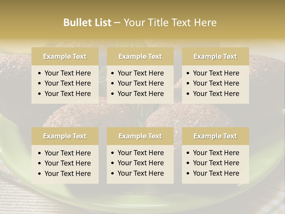 Cuisine Ingredient Drop PowerPoint Template