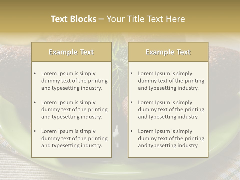 Cuisine Ingredient Drop PowerPoint Template