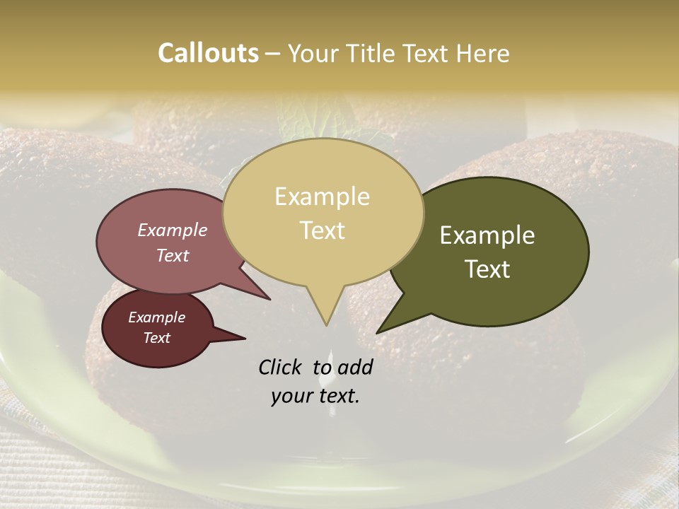Cuisine Ingredient Drop PowerPoint Template
