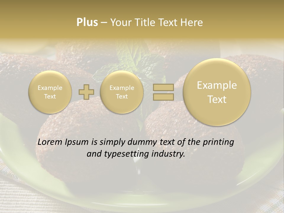 Cuisine Ingredient Drop PowerPoint Template