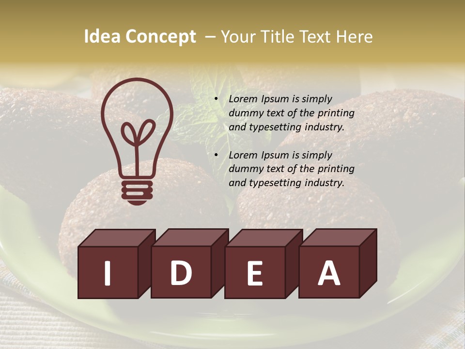 Cuisine Ingredient Drop PowerPoint Template