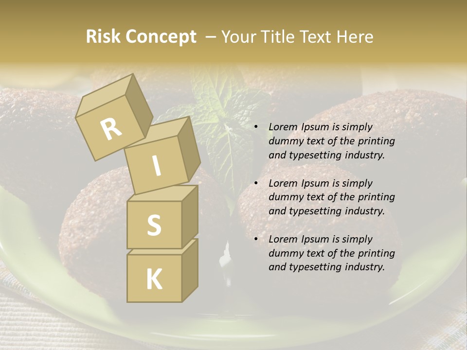 Cuisine Ingredient Drop PowerPoint Template