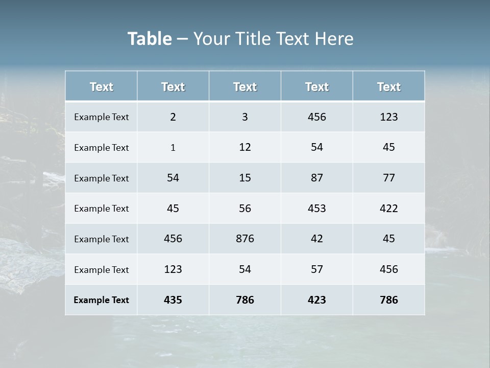 A Waterfall In The Middle Of A Forest PowerPoint Template