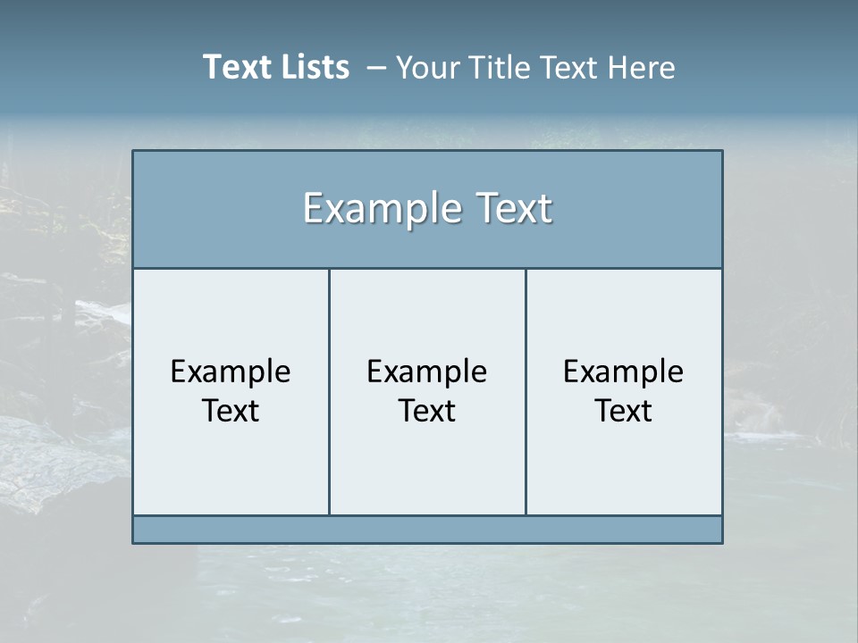 A Waterfall In The Middle Of A Forest PowerPoint Template