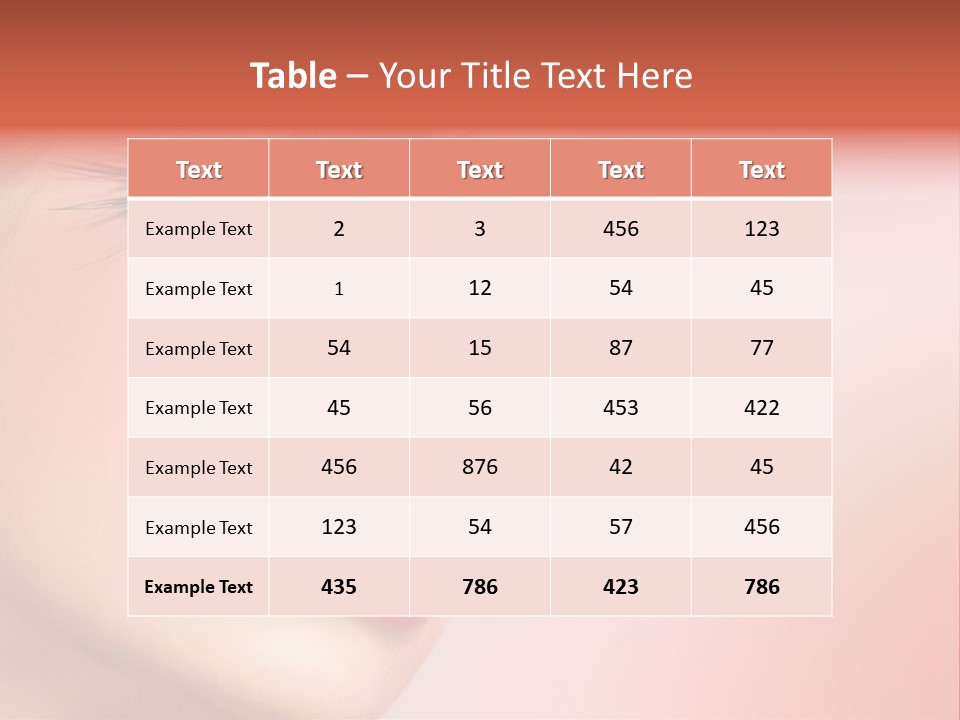 A Woman's Face With Pink And Purple Makeup PowerPoint Template