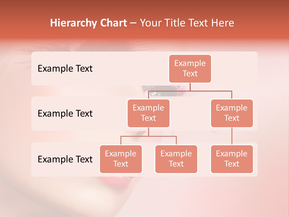A Woman's Face With Pink And Purple Makeup PowerPoint Template
