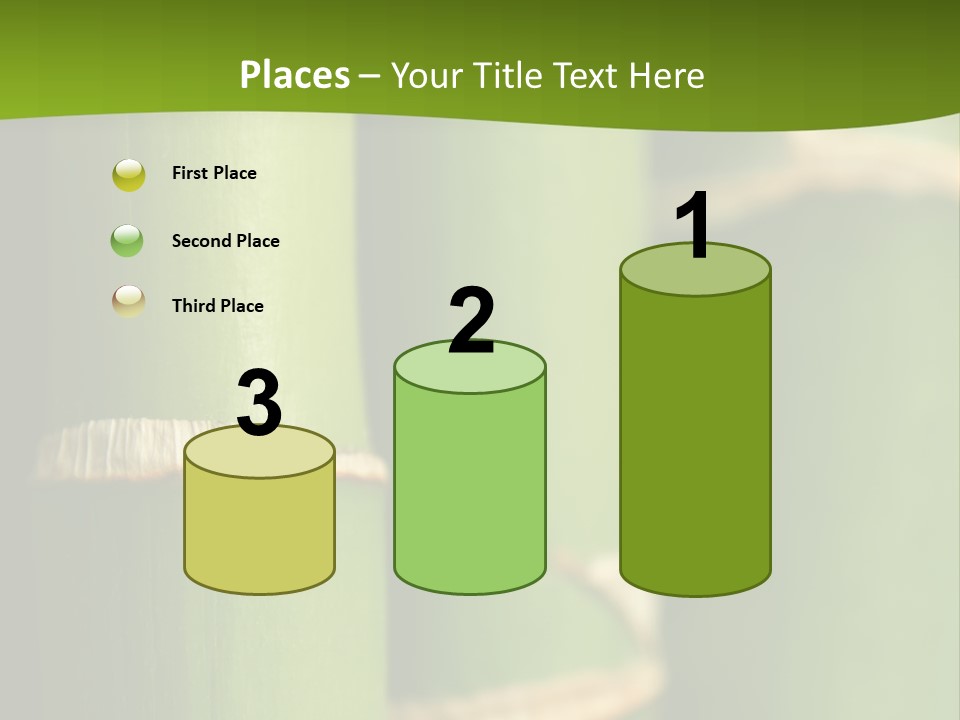 Wood Colour Bamboo PowerPoint Template