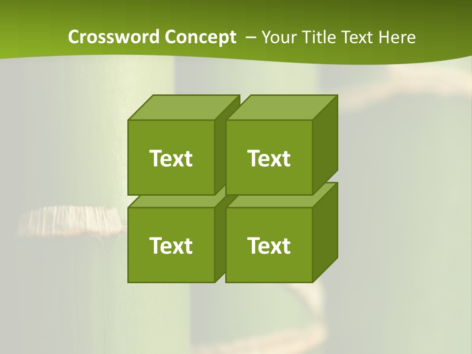 Wood Colour Bamboo PowerPoint Template