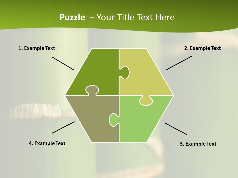 Wood Colour Bamboo PowerPoint Template