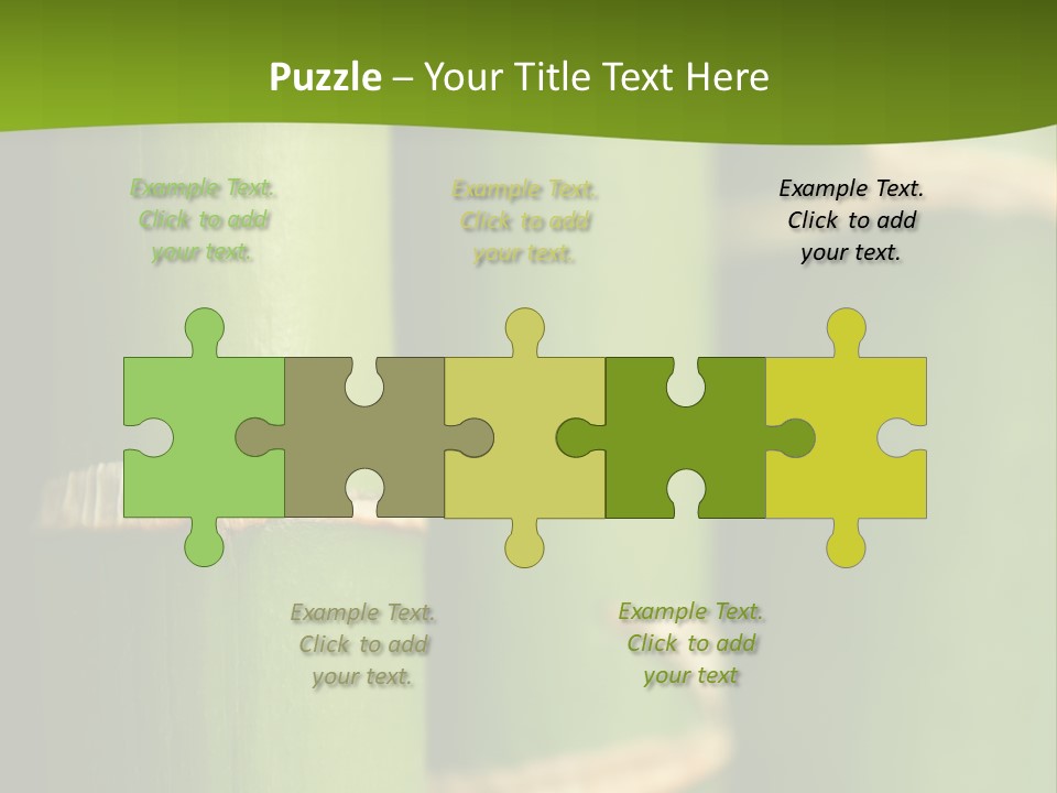 Wood Colour Bamboo PowerPoint Template