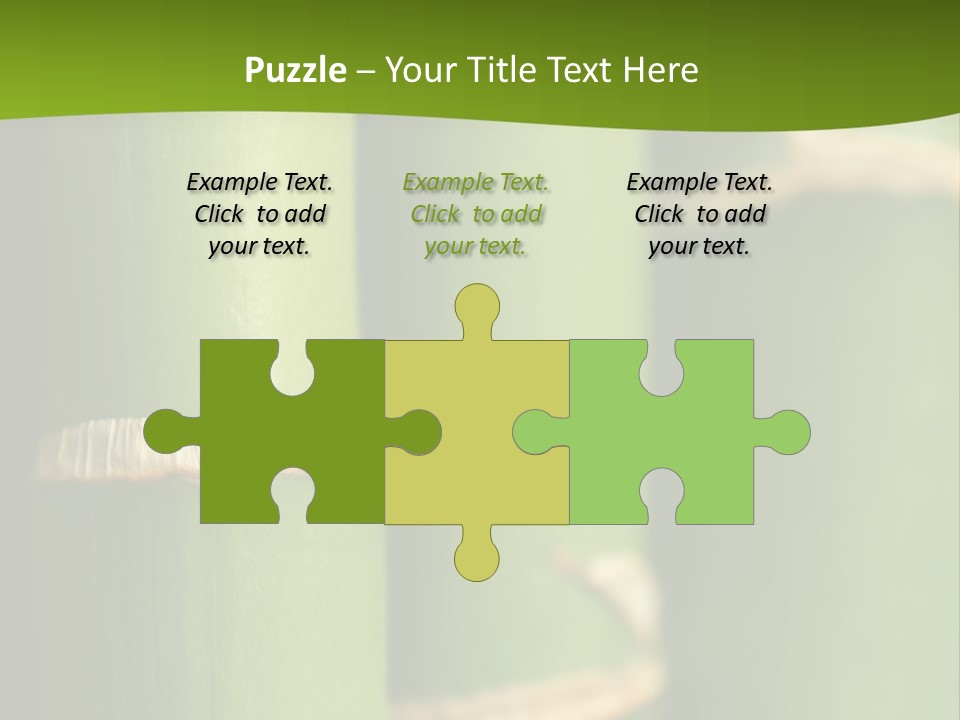 Wood Colour Bamboo PowerPoint Template