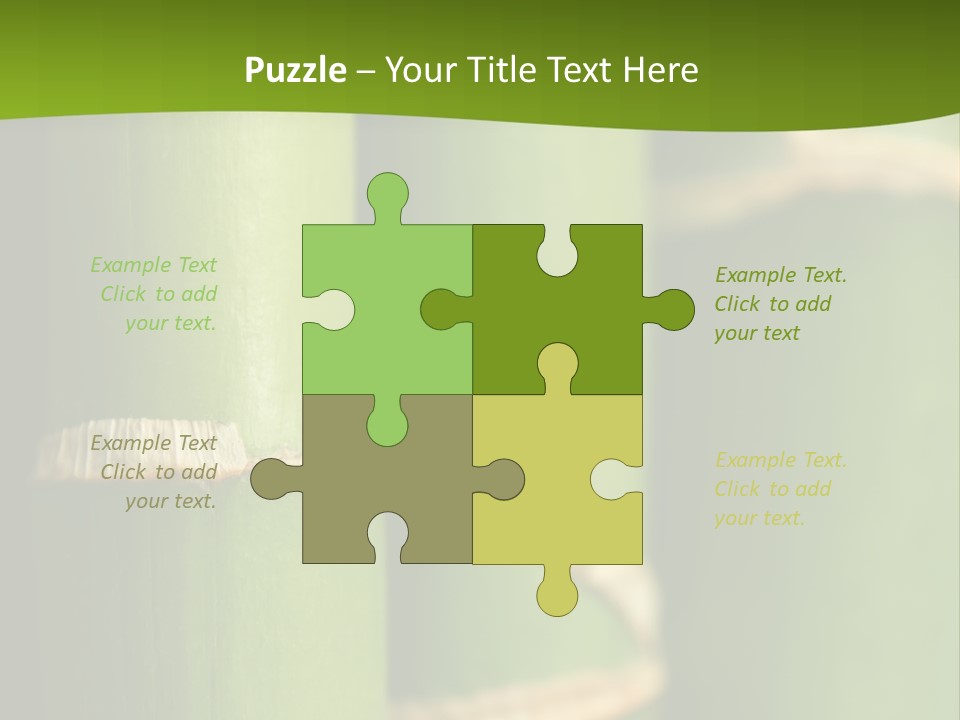 Wood Colour Bamboo PowerPoint Template