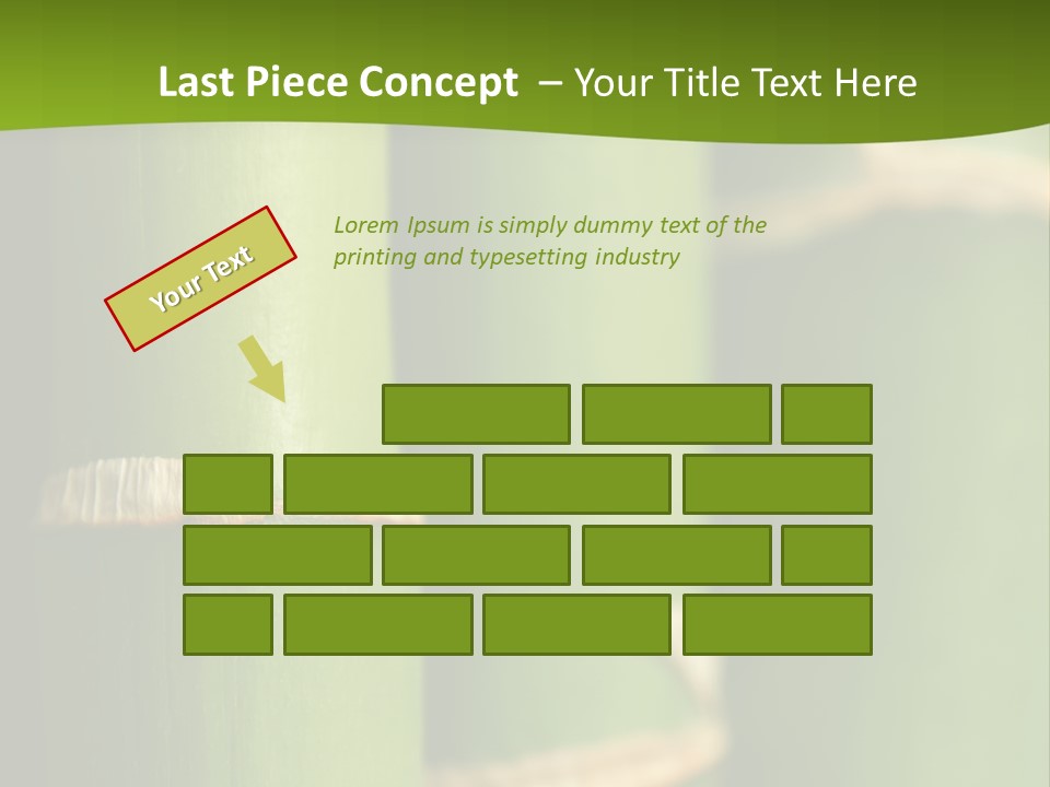 Wood Colour Bamboo PowerPoint Template