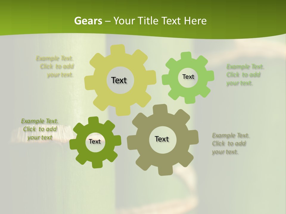 Wood Colour Bamboo PowerPoint Template