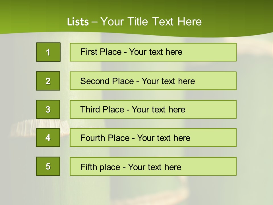 Wood Colour Bamboo PowerPoint Template