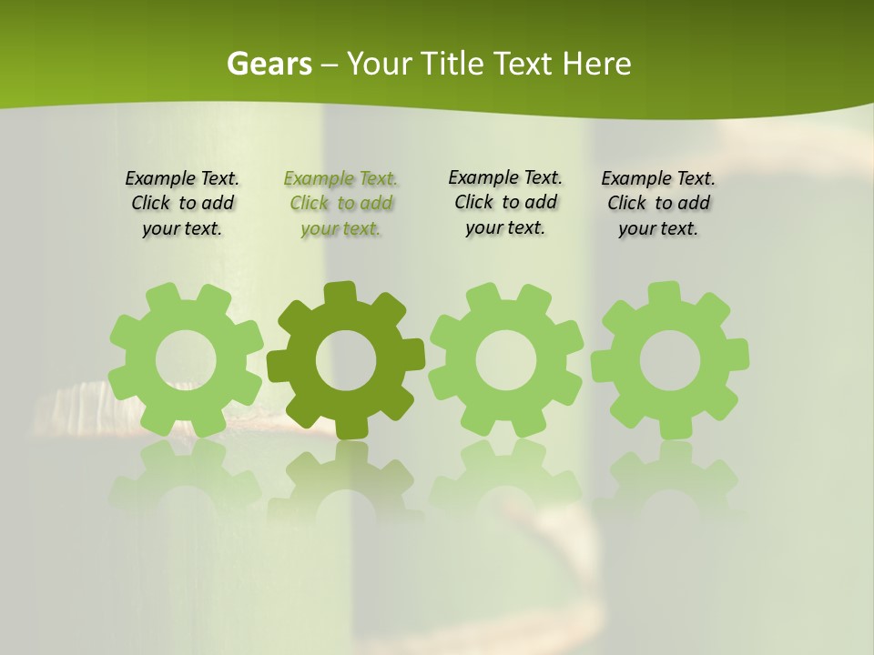 Wood Colour Bamboo PowerPoint Template