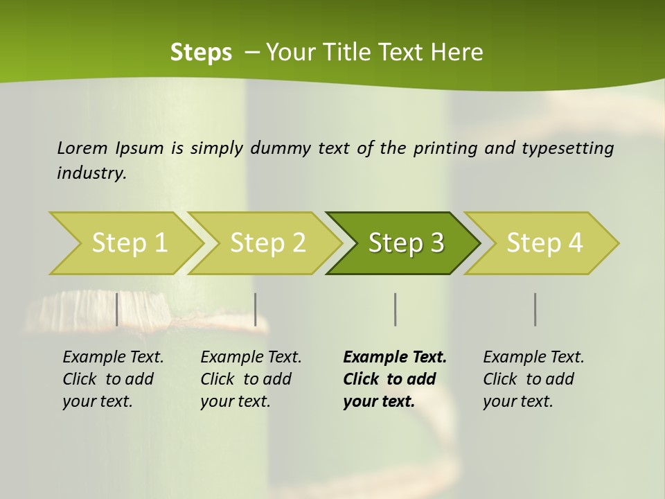 Wood Colour Bamboo PowerPoint Template