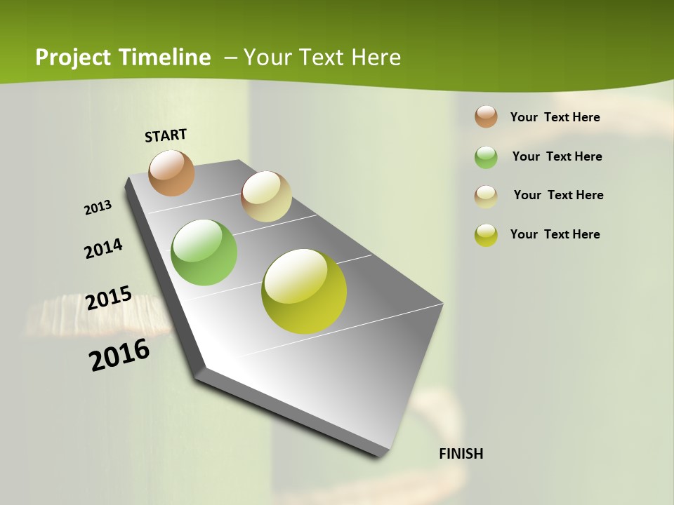 Wood Colour Bamboo PowerPoint Template