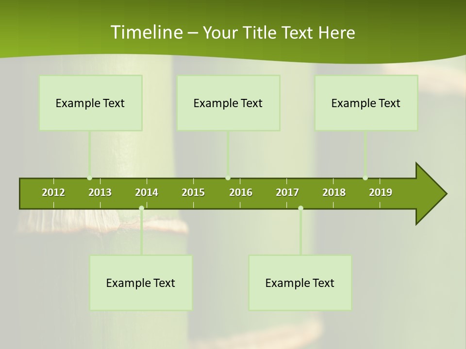 Wood Colour Bamboo PowerPoint Template