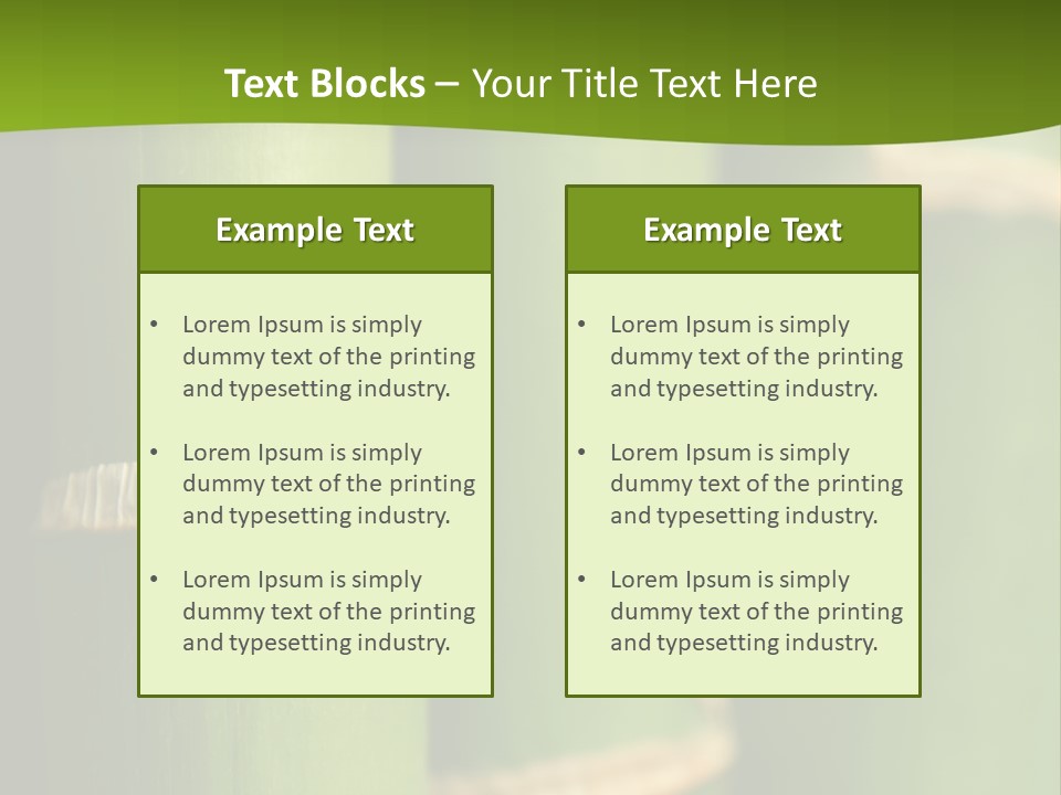 Wood Colour Bamboo PowerPoint Template
