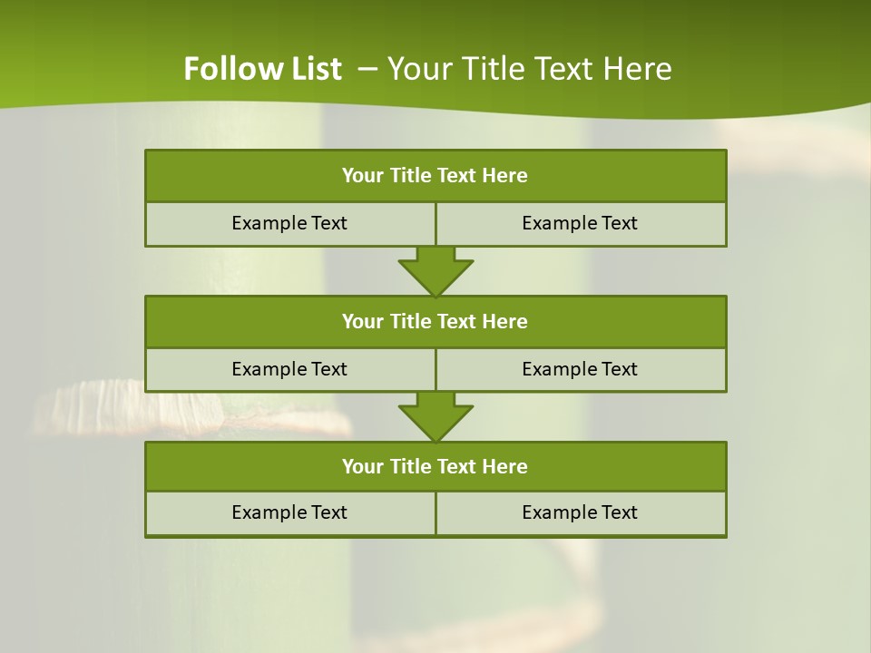 Wood Colour Bamboo PowerPoint Template