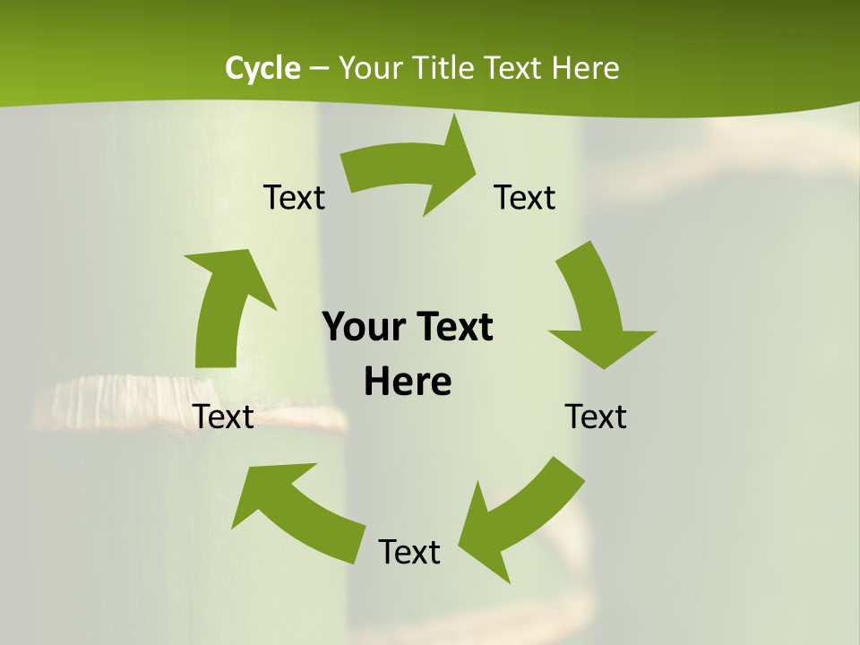 Wood Colour Bamboo PowerPoint Template