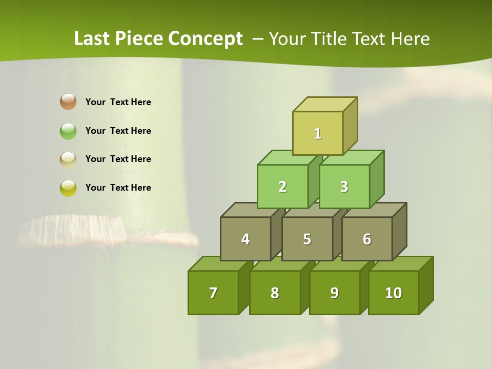 Wood Colour Bamboo PowerPoint Template