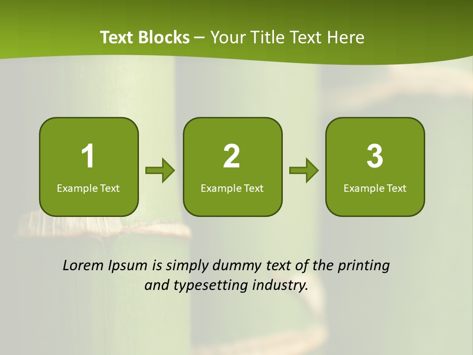 Wood Colour Bamboo PowerPoint Template