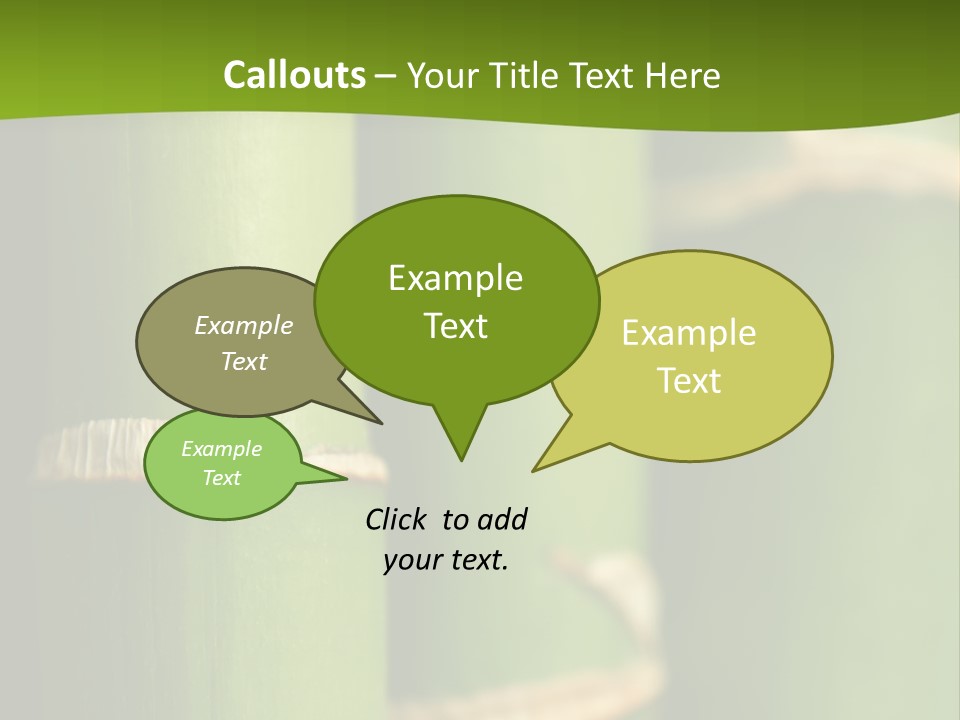 Wood Colour Bamboo PowerPoint Template