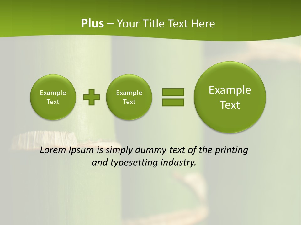 Wood Colour Bamboo PowerPoint Template