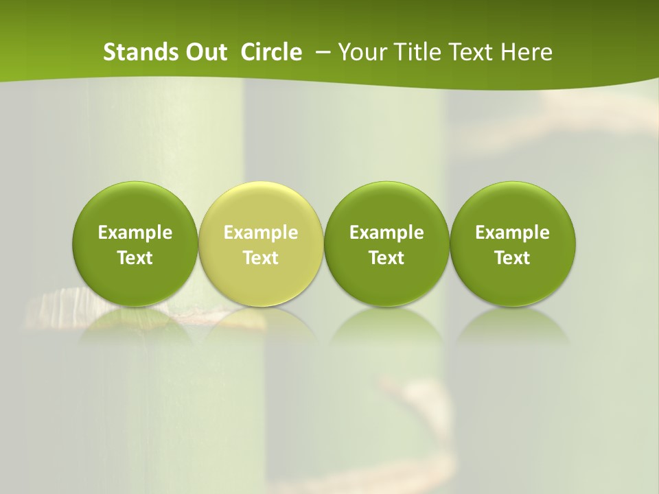 Wood Colour Bamboo PowerPoint Template