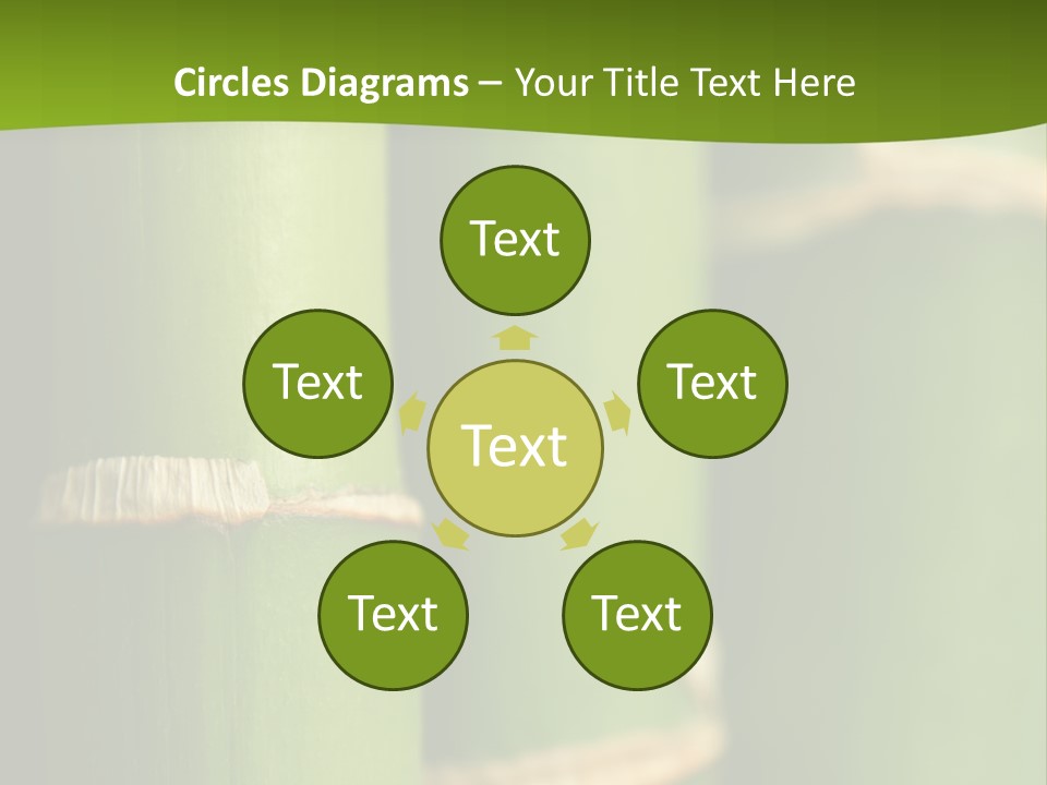 Wood Colour Bamboo PowerPoint Template