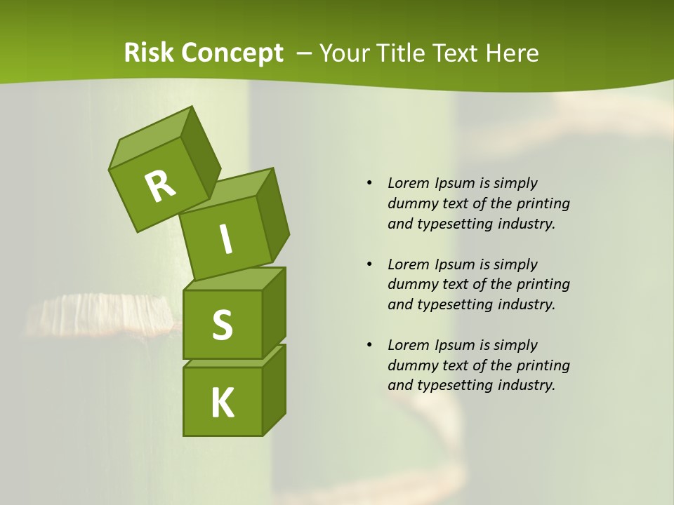 Wood Colour Bamboo PowerPoint Template