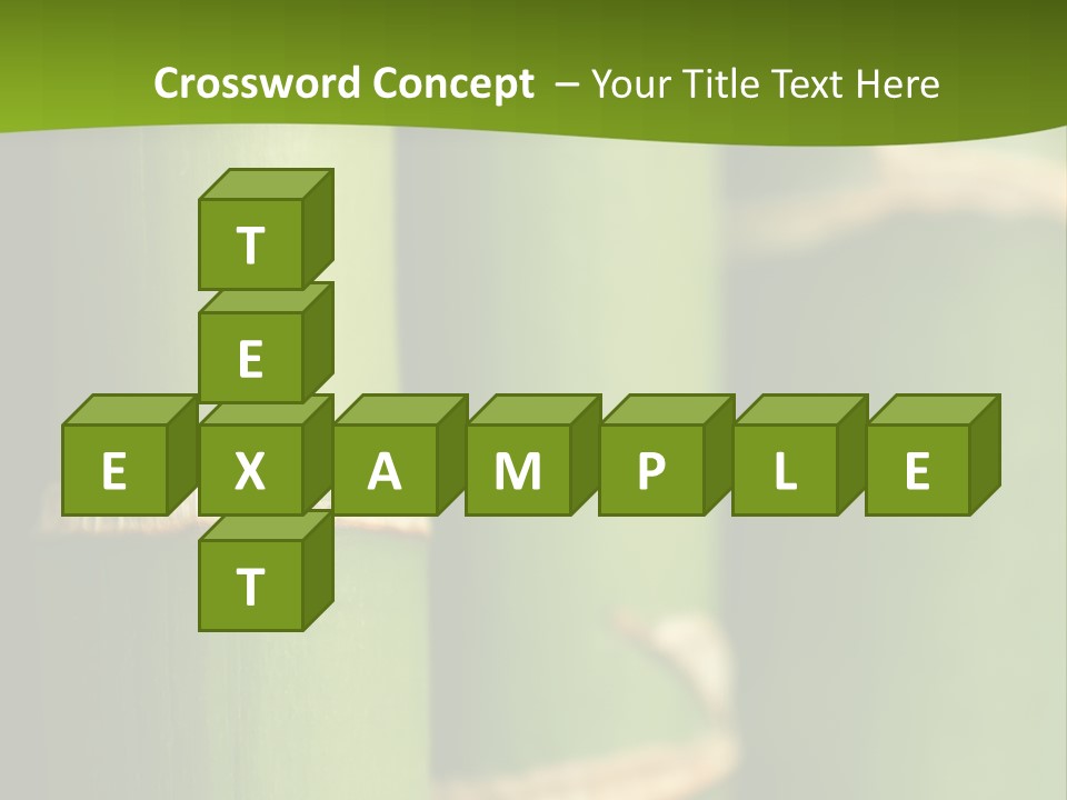 Wood Colour Bamboo PowerPoint Template