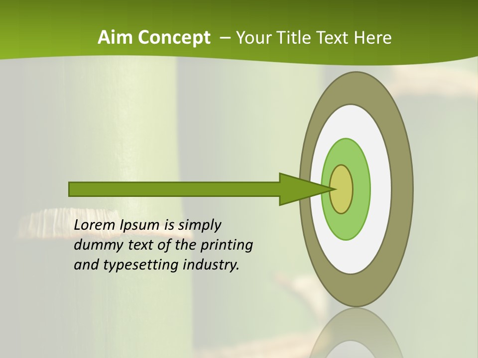 Wood Colour Bamboo PowerPoint Template