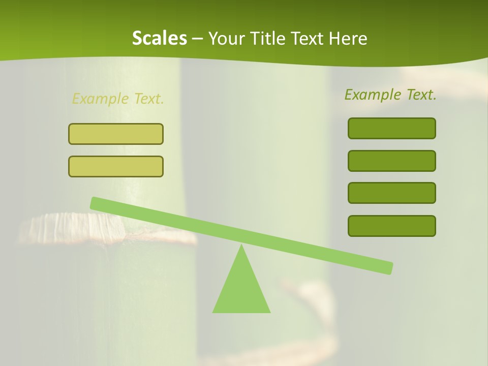 Wood Colour Bamboo PowerPoint Template