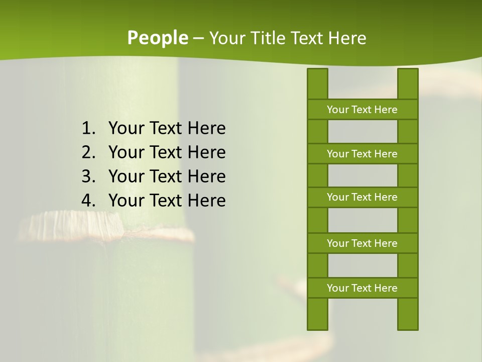 Wood Colour Bamboo PowerPoint Template