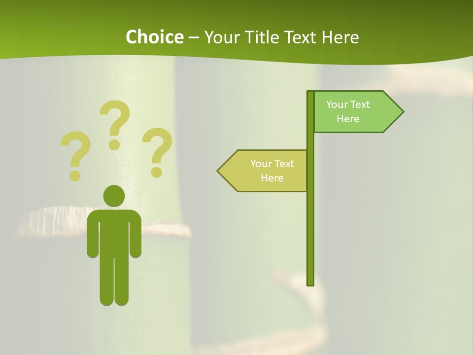 Wood Colour Bamboo PowerPoint Template