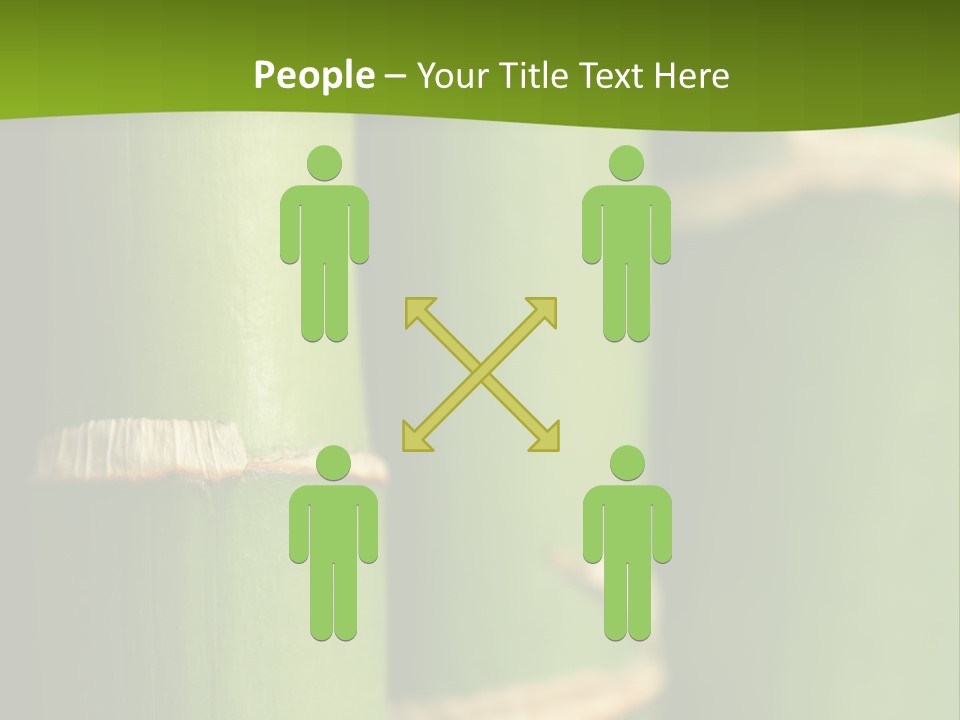 Wood Colour Bamboo PowerPoint Template