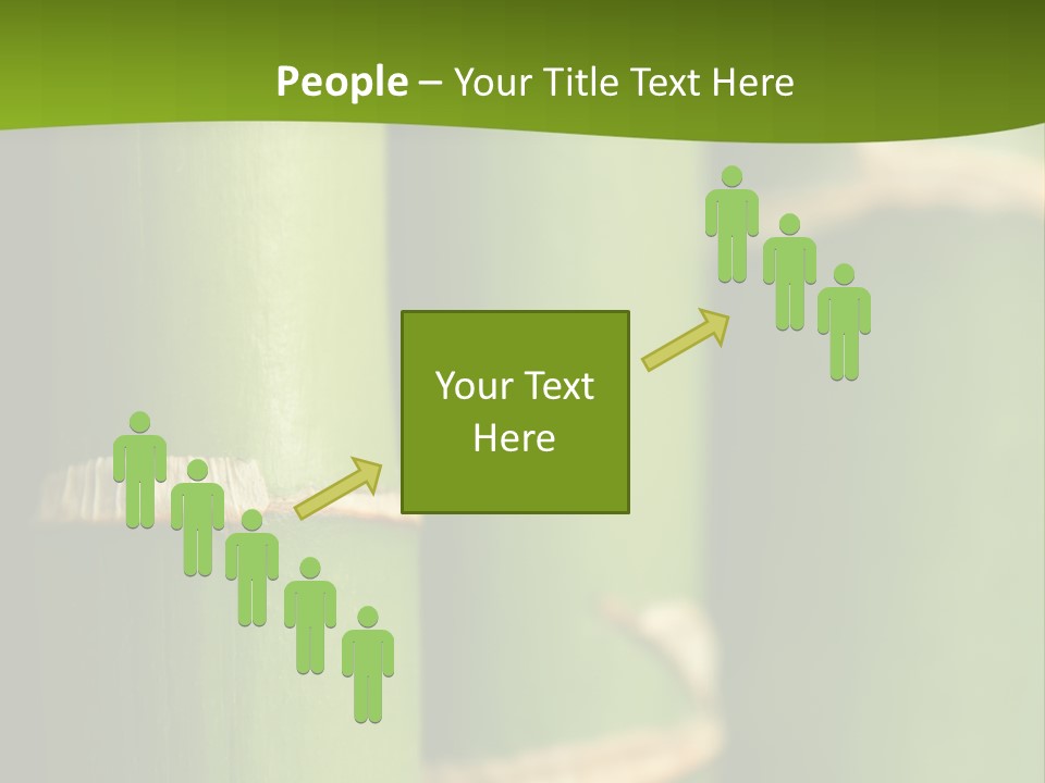 Wood Colour Bamboo PowerPoint Template