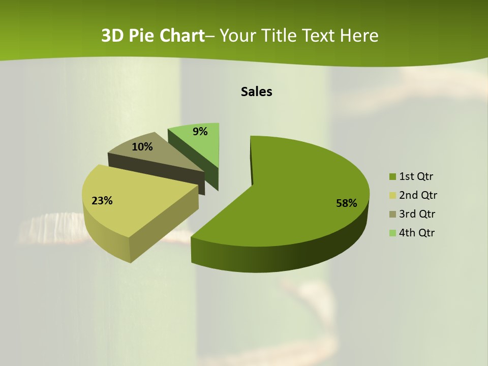 Wood Colour Bamboo PowerPoint Template