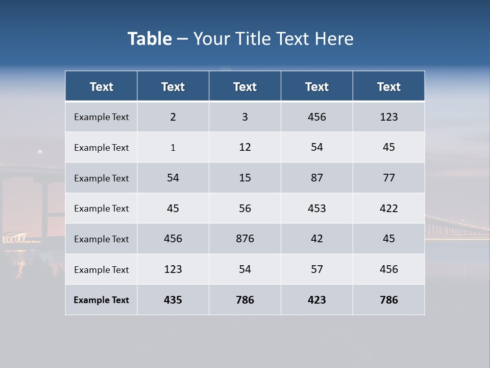 Cables Charleston South Carolina PowerPoint Template