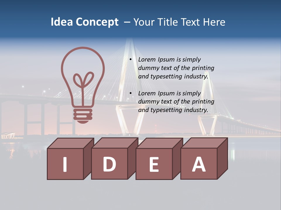 Cables Charleston South Carolina PowerPoint Template